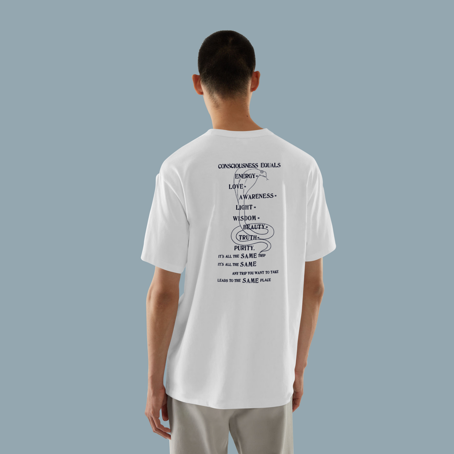 Be Here Now - White Unisex T-Shirt