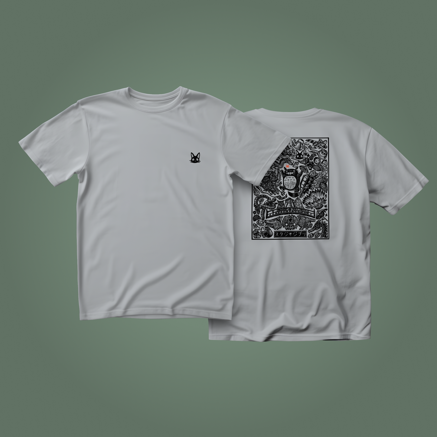 Studio Ghibli - Unisex Grey T-Shirt