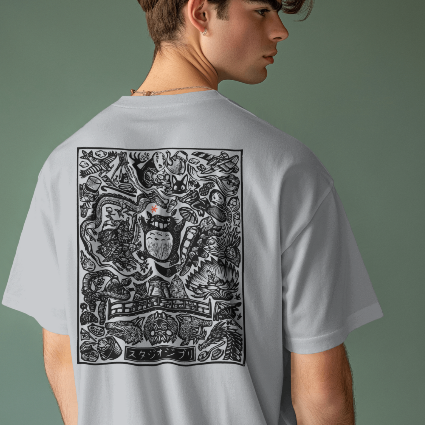 Studio Ghibli - Unisex Grey T-Shirt